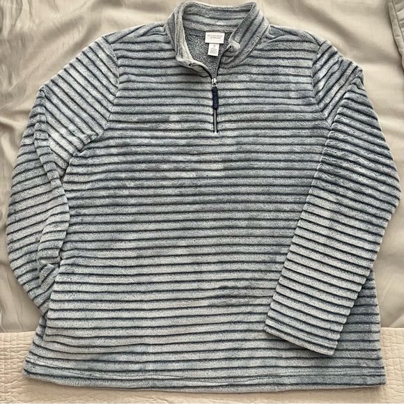 Weekends by Chico’s Cozisoft Ribbed Plush Pullover Shacket Size Large Sweater - Picture 10 of 15